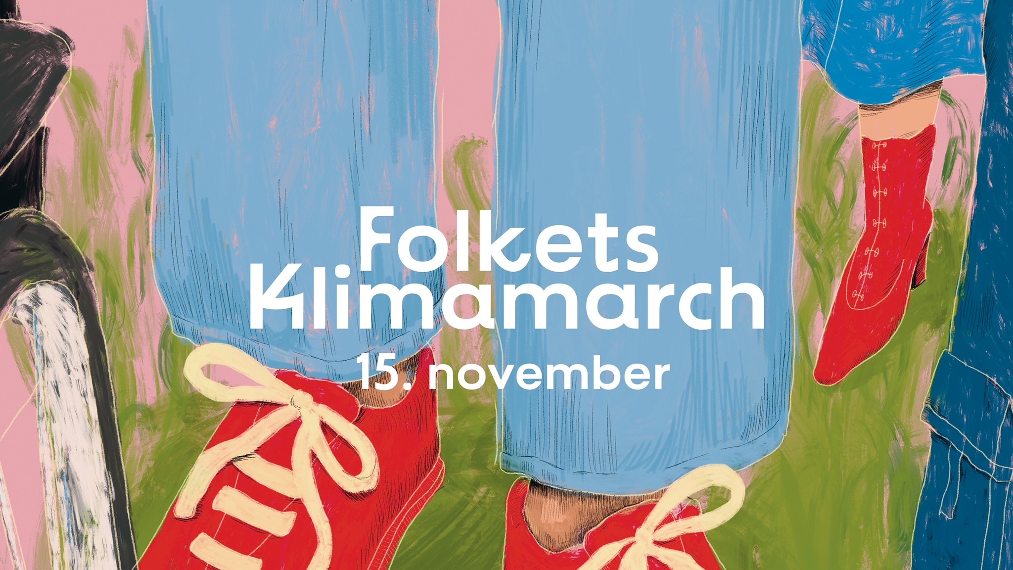 Banner om Folkets Klimamarch